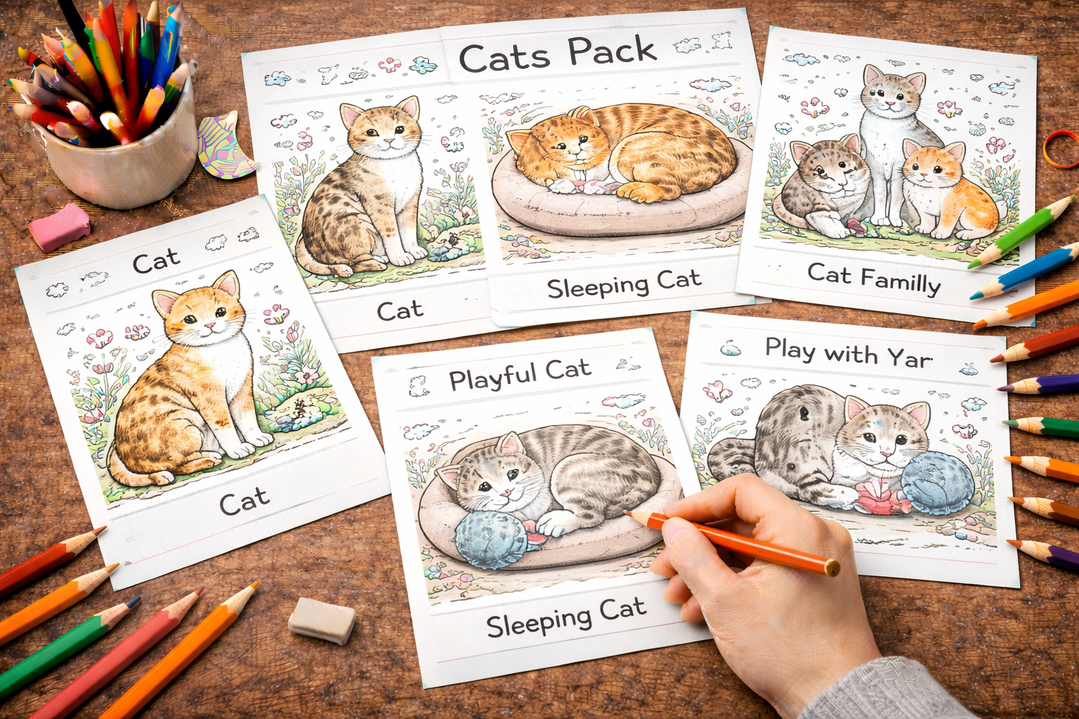 cat coloring pages