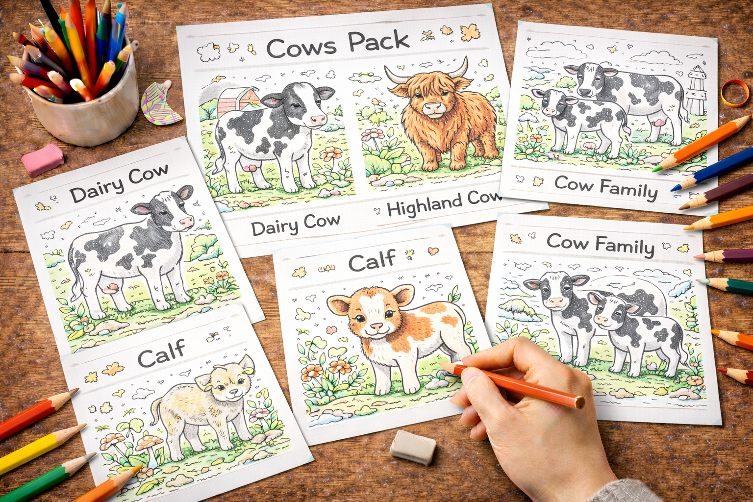 cow coloring pages