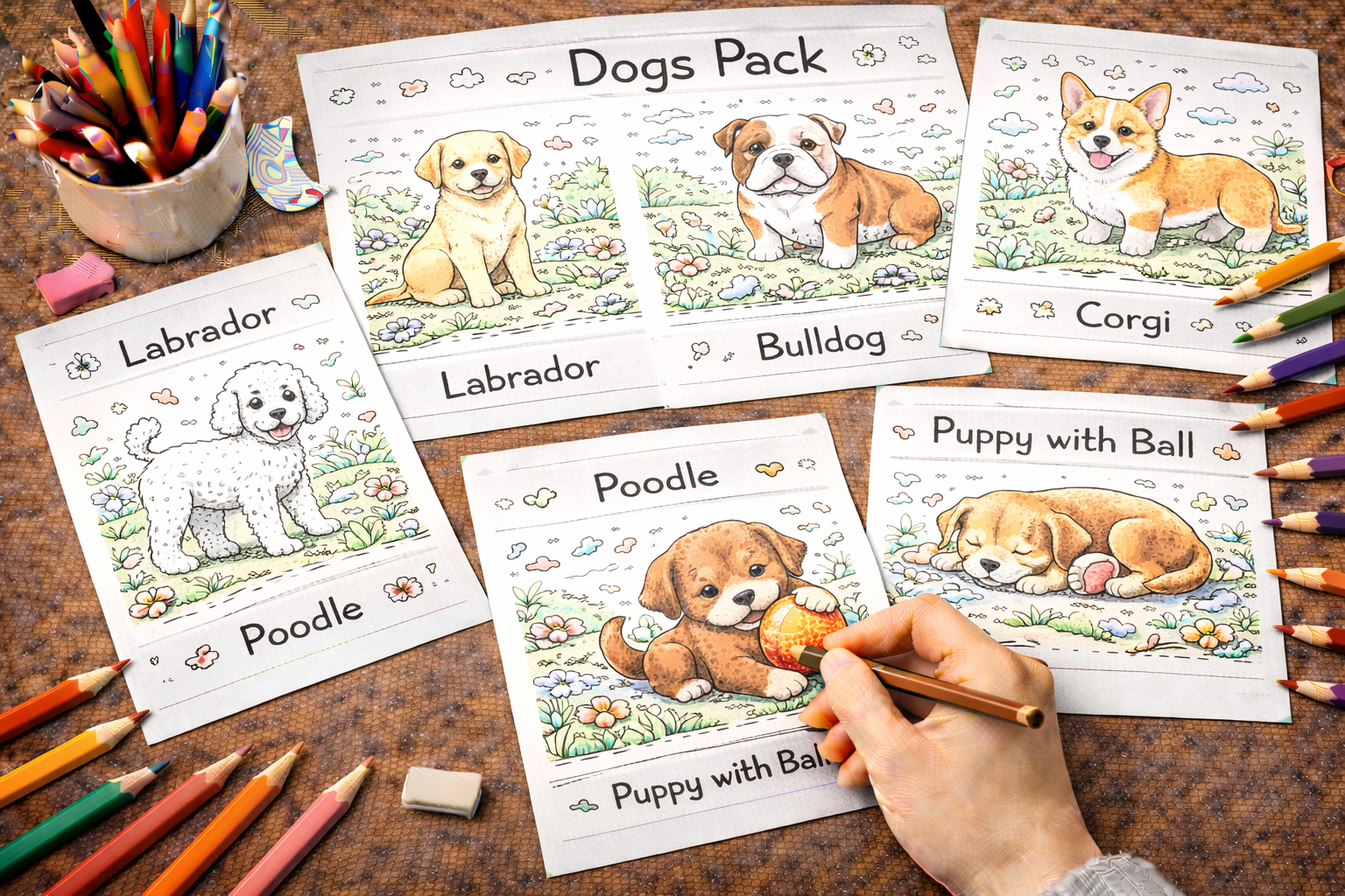 dogs coloring pages