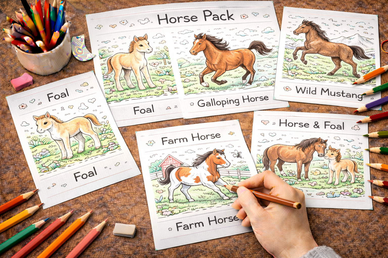 horse coloring pages