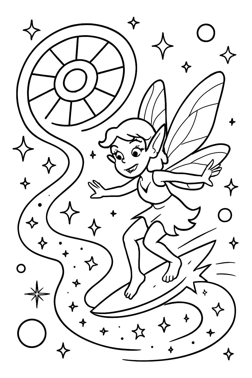 cartwheel galaxy fairy surfing spiral stardust