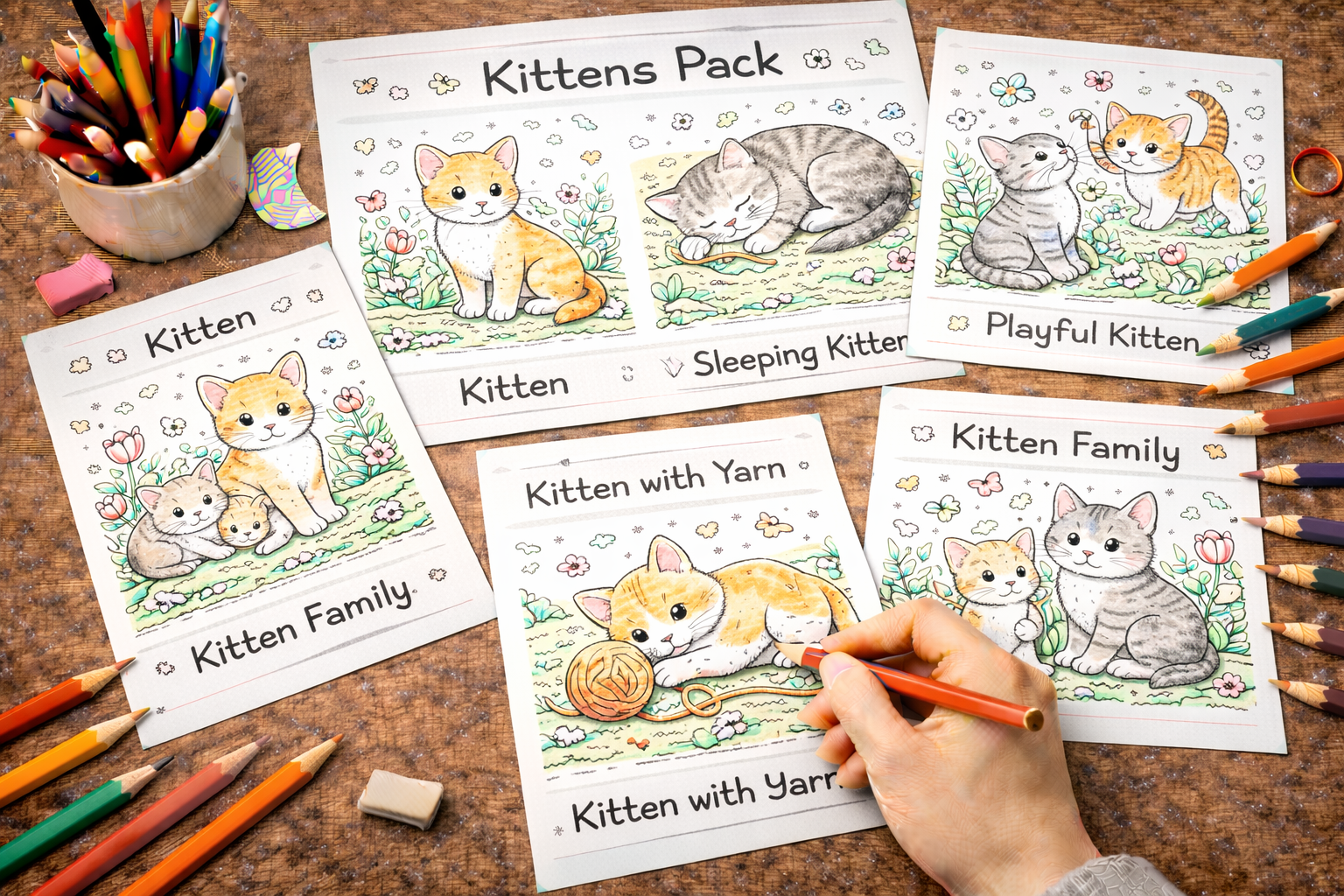 kitten coloring pages