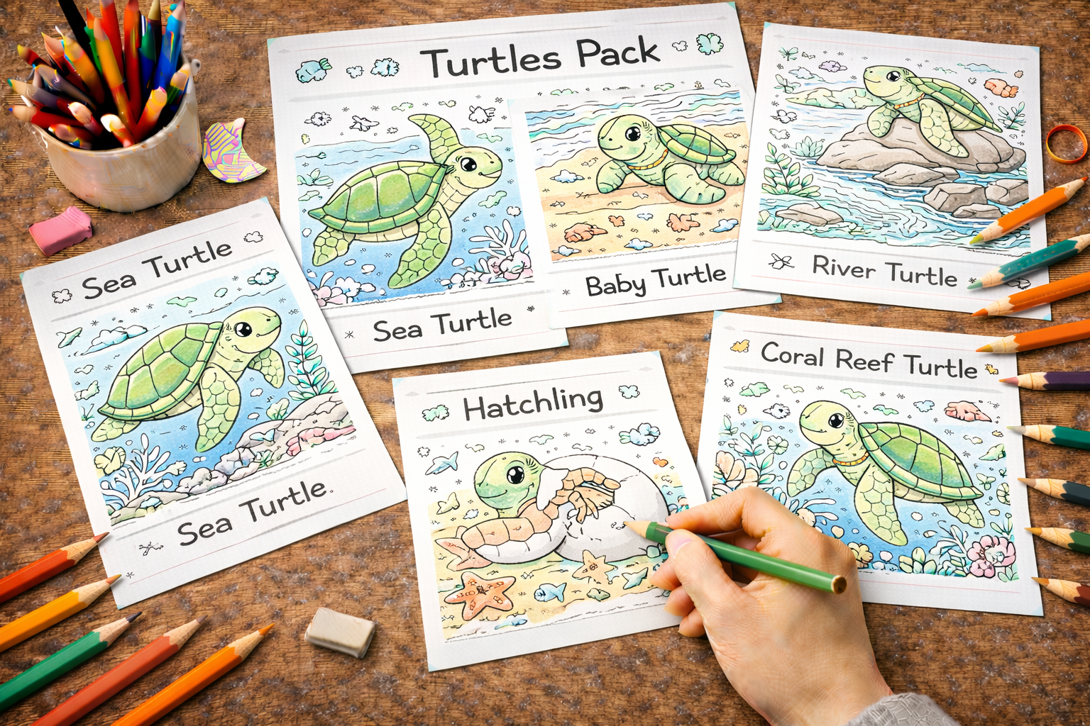 turtle coloring pages