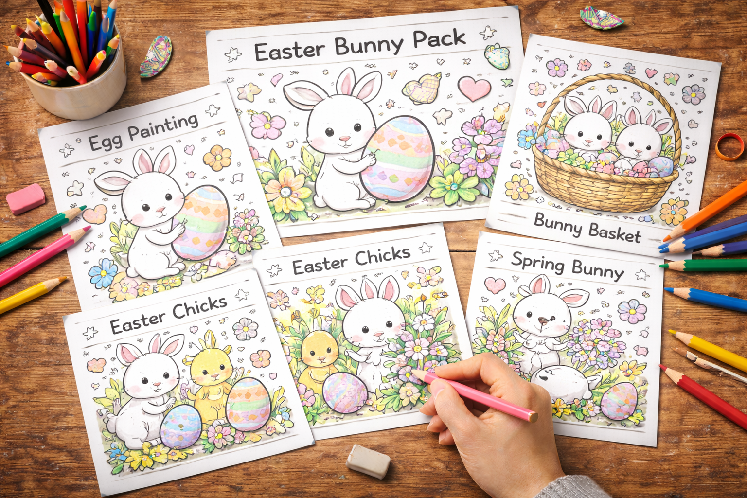 easter bunny coloring pages