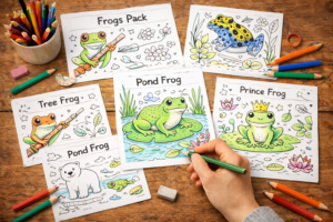 frog coloring pages